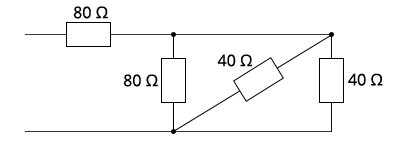 What is the effective resistance of the circuit shown below?