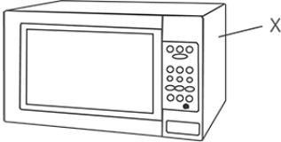 a microwave oven