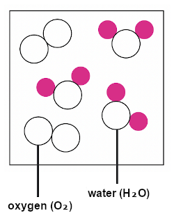 Secondary 3 - Elements, Compounds And Mixtures - Both Element And Compound Mixture of Oxygen (O₂)  And Water (H₂O)