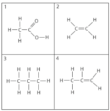 structures of four organic compounds