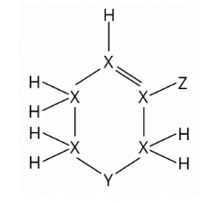 compound is made up of hydrogen and elements X, Y, and Z