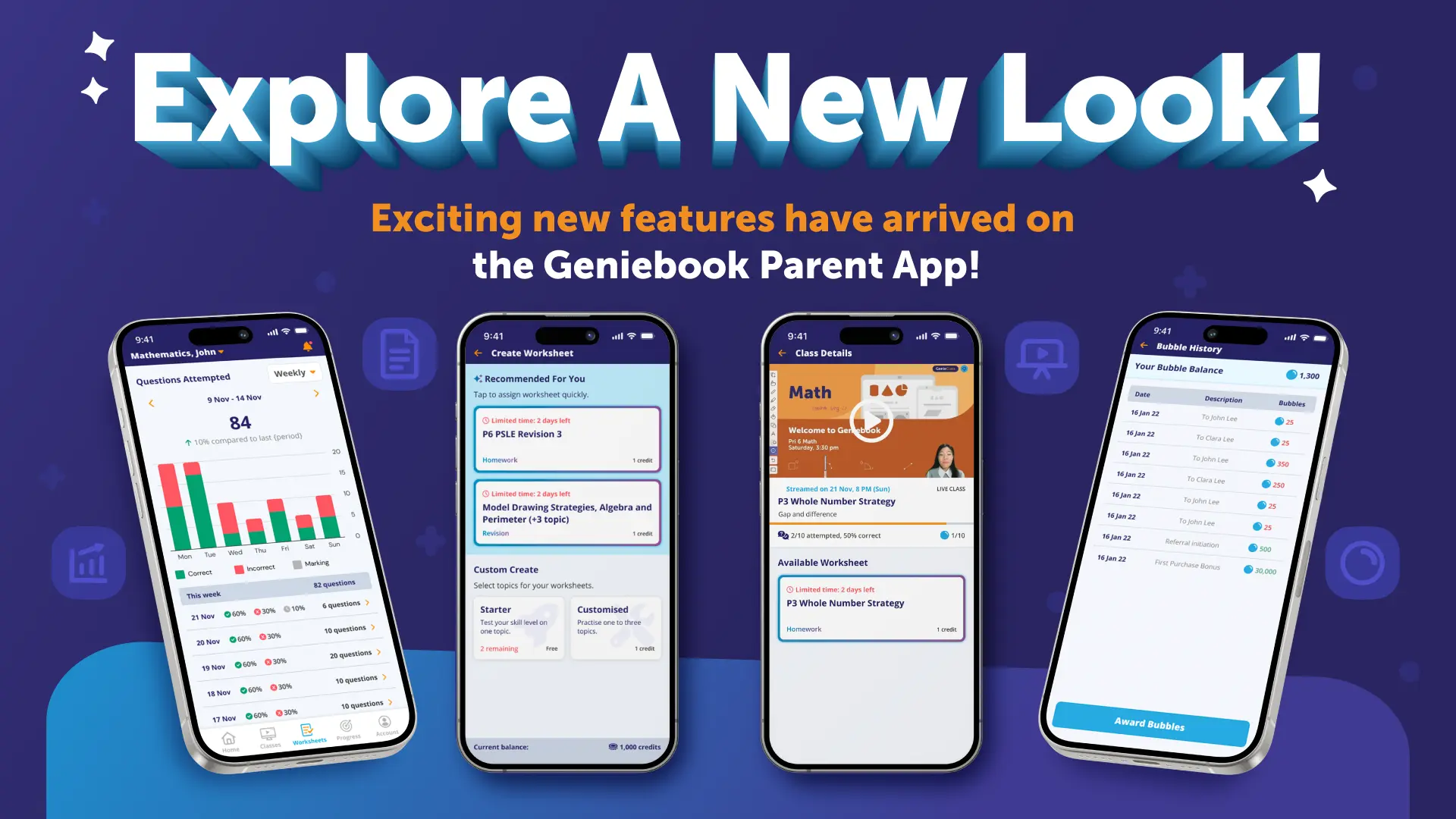 Monitor your child's learning with the Parent App update